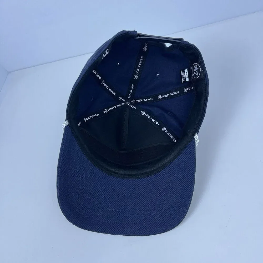 ‘47 Brand New Orleans Pelicans Men's Hat Rope Hitch Snapback Cap Navy Blue NBA